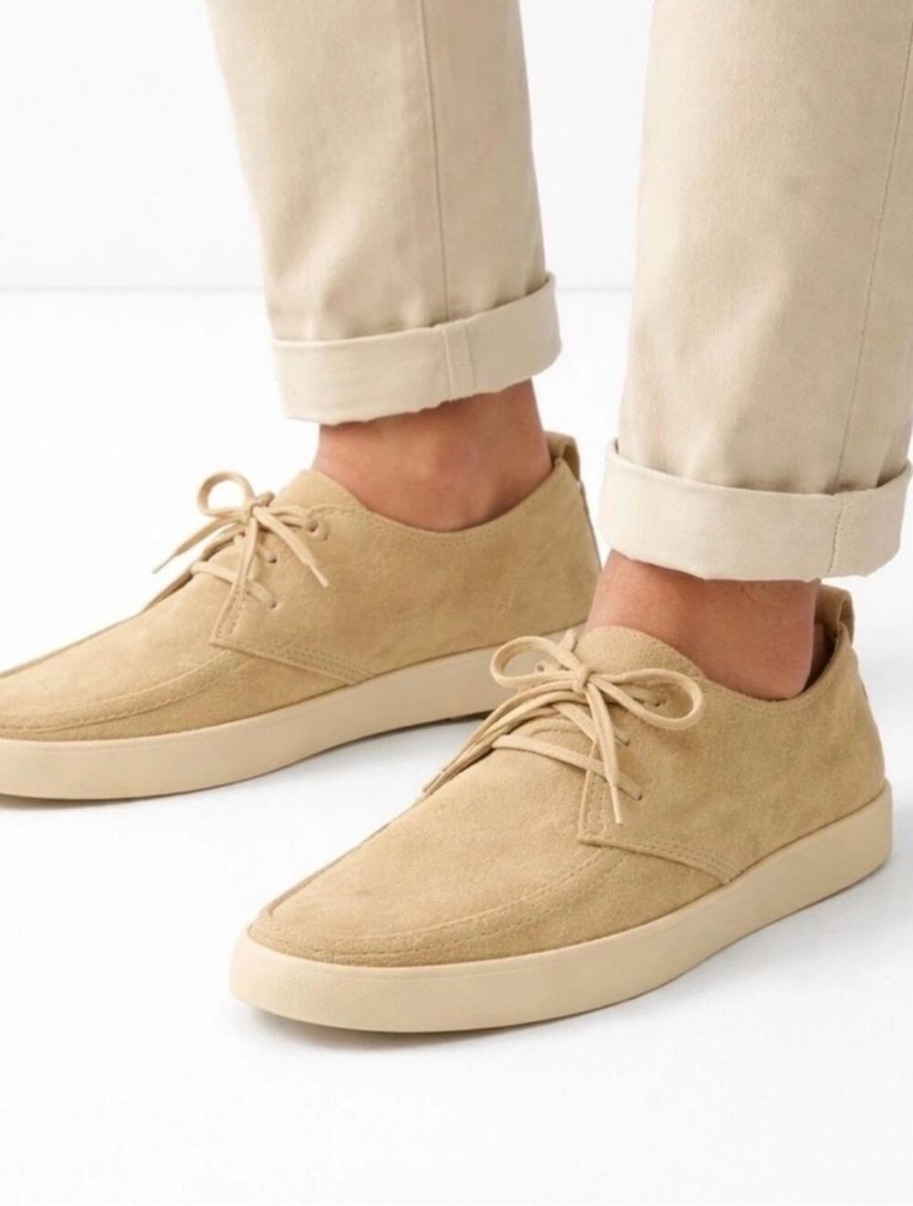 Everlane Desert Chukka Sneaker Boot Pebble Suede Leather Casual Sand NIB 13